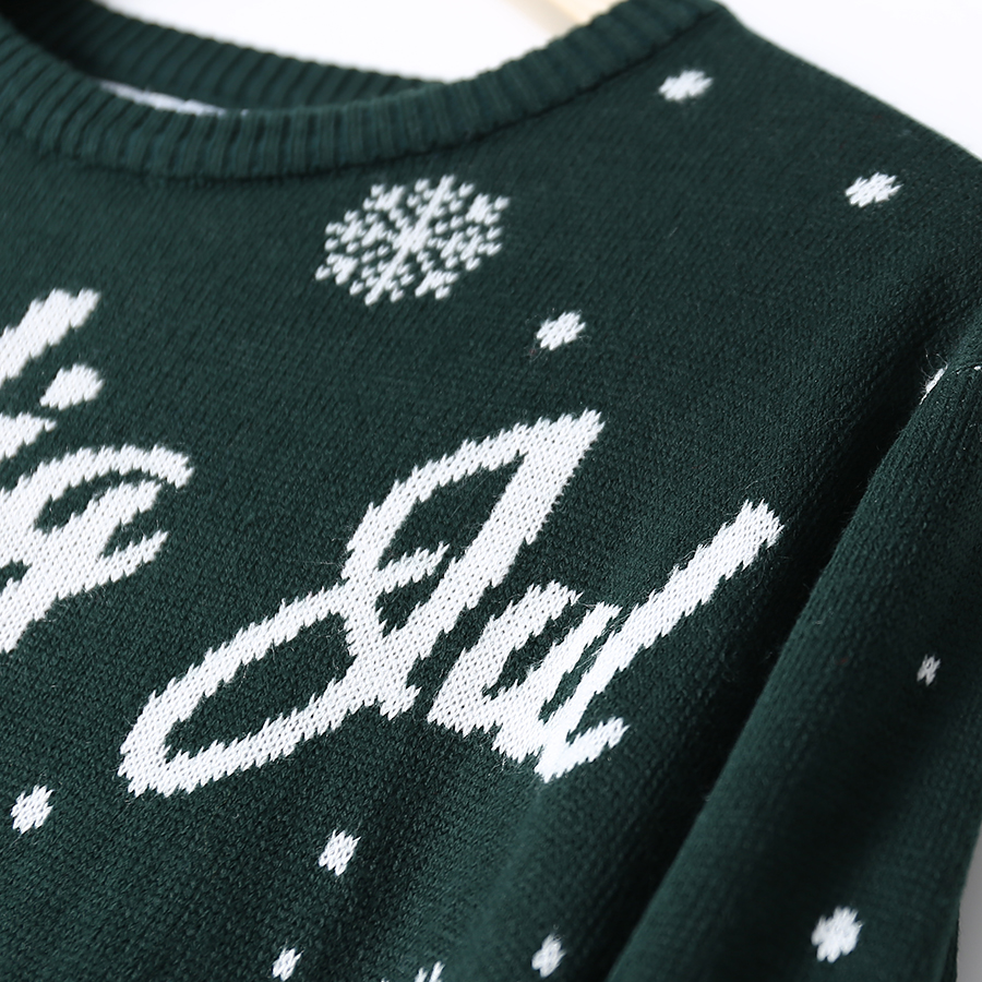 新款圣诞圆领套头毛衣潮流喜庆百搭保暖毛衣