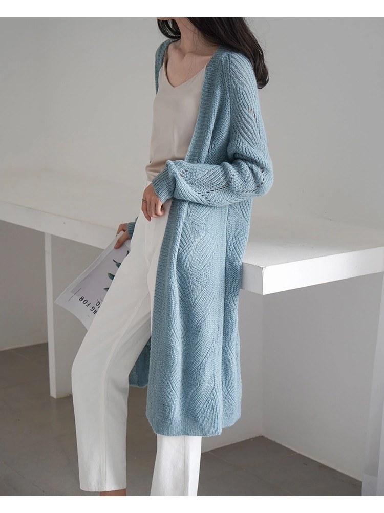 2020春季新款韩版马海毛针织衫女纯色爆款开衫外套毛衣