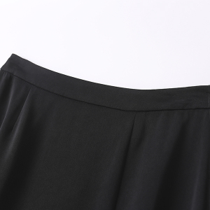 新款优雅气质黑色百搭半身裙蕾丝尾部搭衬