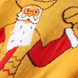 新款圣诞卡通毛织衫嘻哈潮流风保暖毛衣百搭