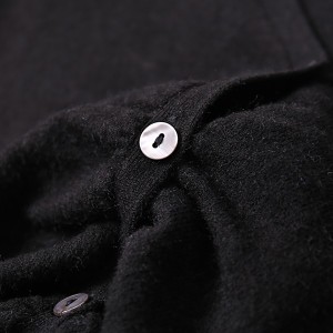 新款韩版黑色V领长袖毛衣修身外套上衣女